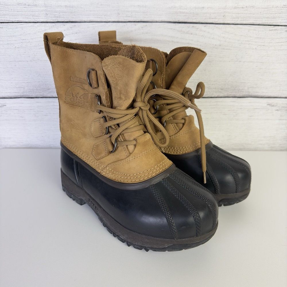 Sorel Caribou Women's Size 5 Waterproof‎ Brown Nubuck Insulated Boots NL1000-220